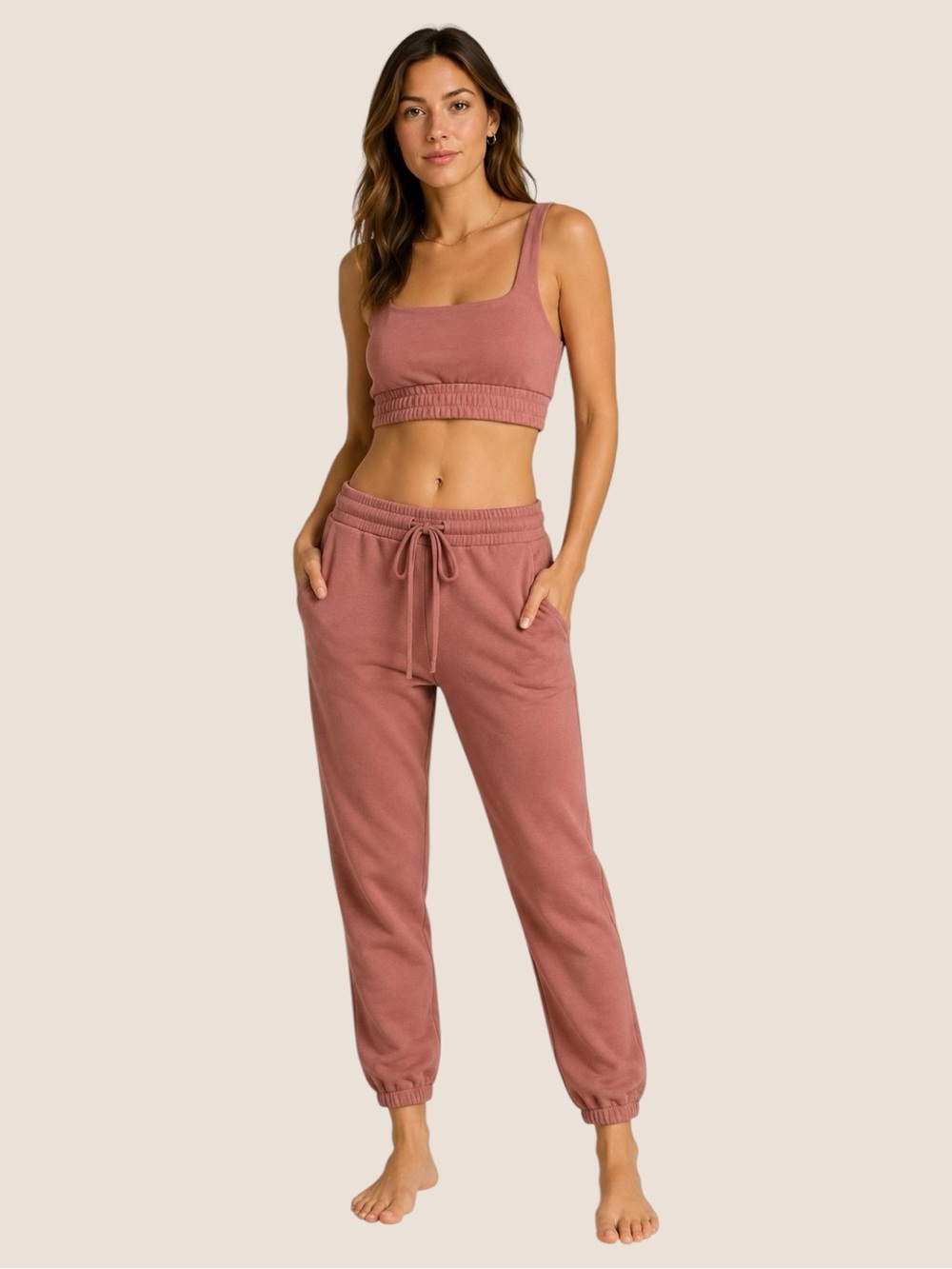 525 America Desert Rose Knit Bralette Crop Top XS NWT